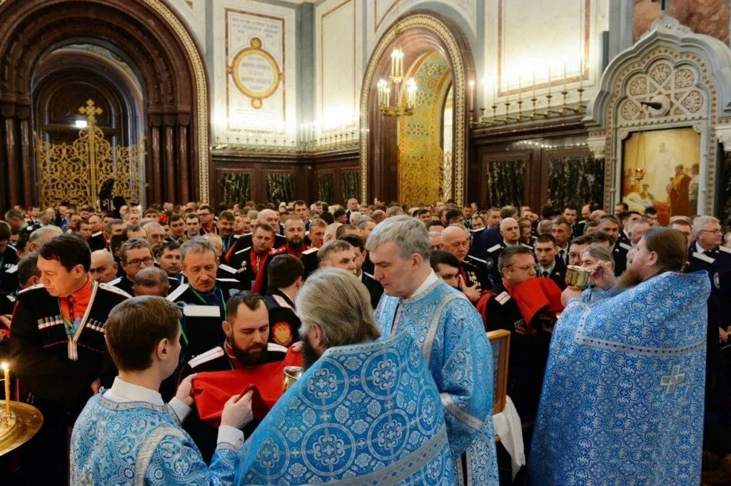 Празднование Сретения Господня и Дня православной молодежи в Храме Христа Спасителя в Москве