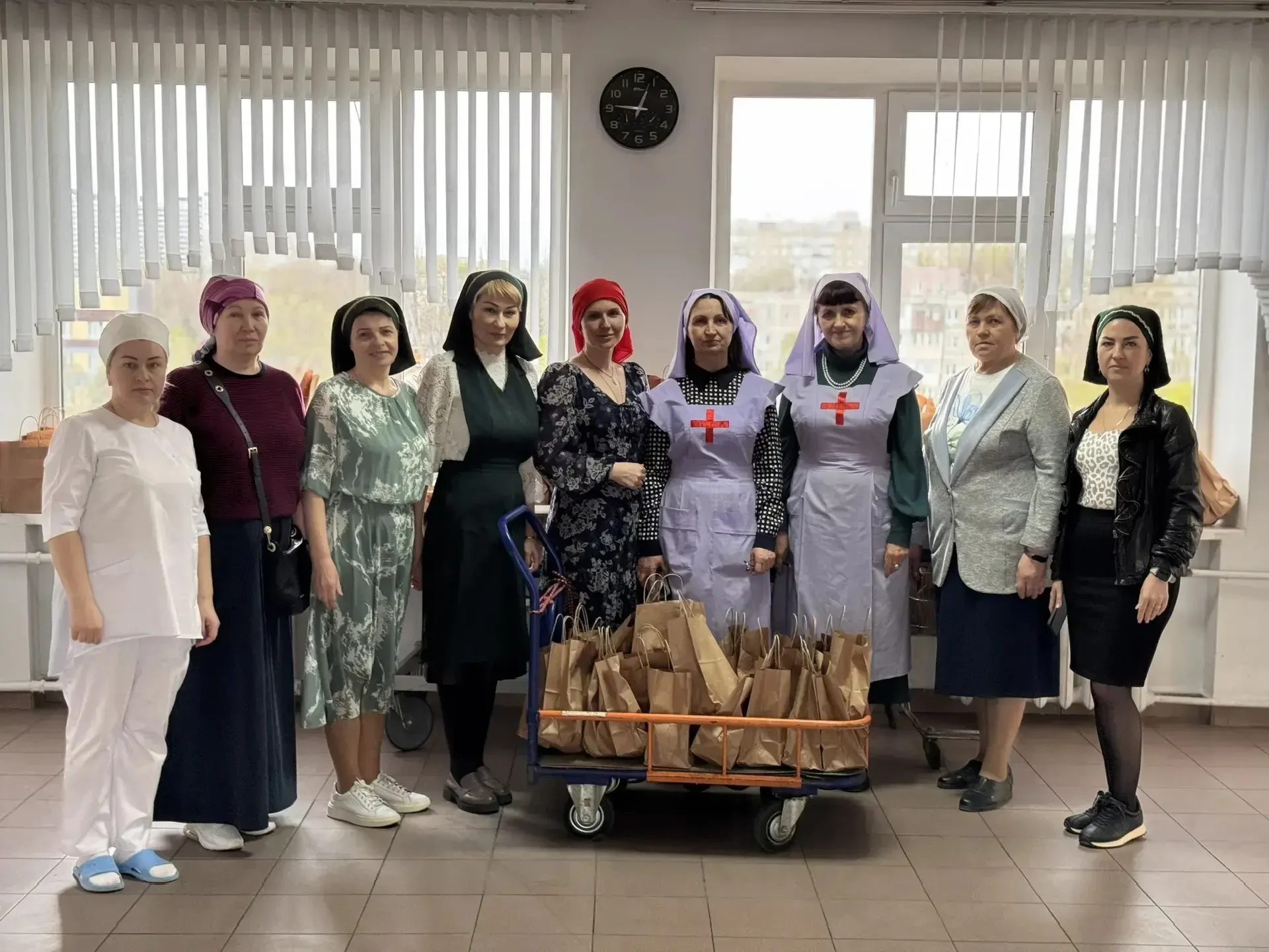 Пасхальное поздравление воинов в госпитале городской больницы № 20