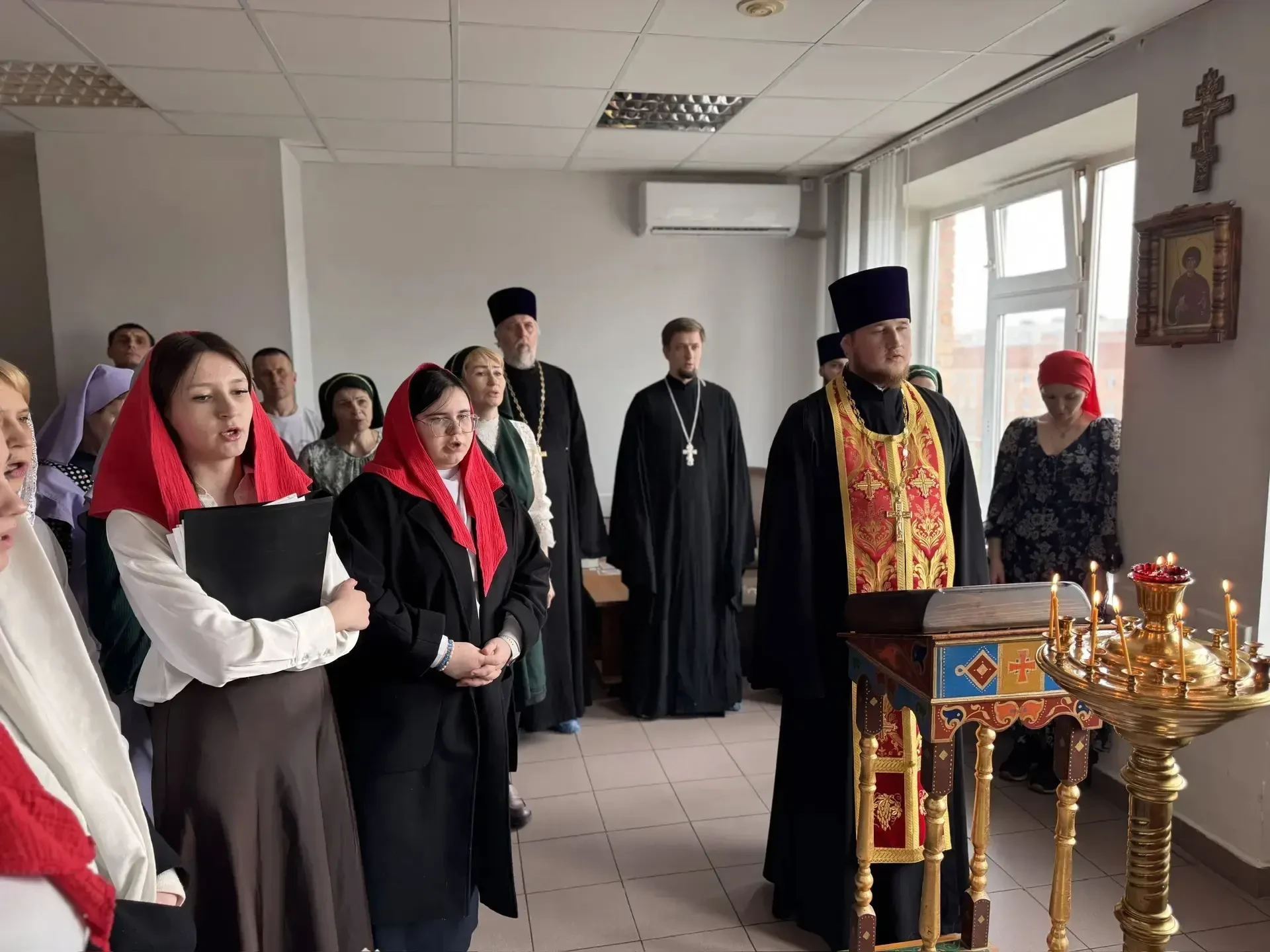 Пасхальное поздравление воинов в госпитале городской больницы № 20