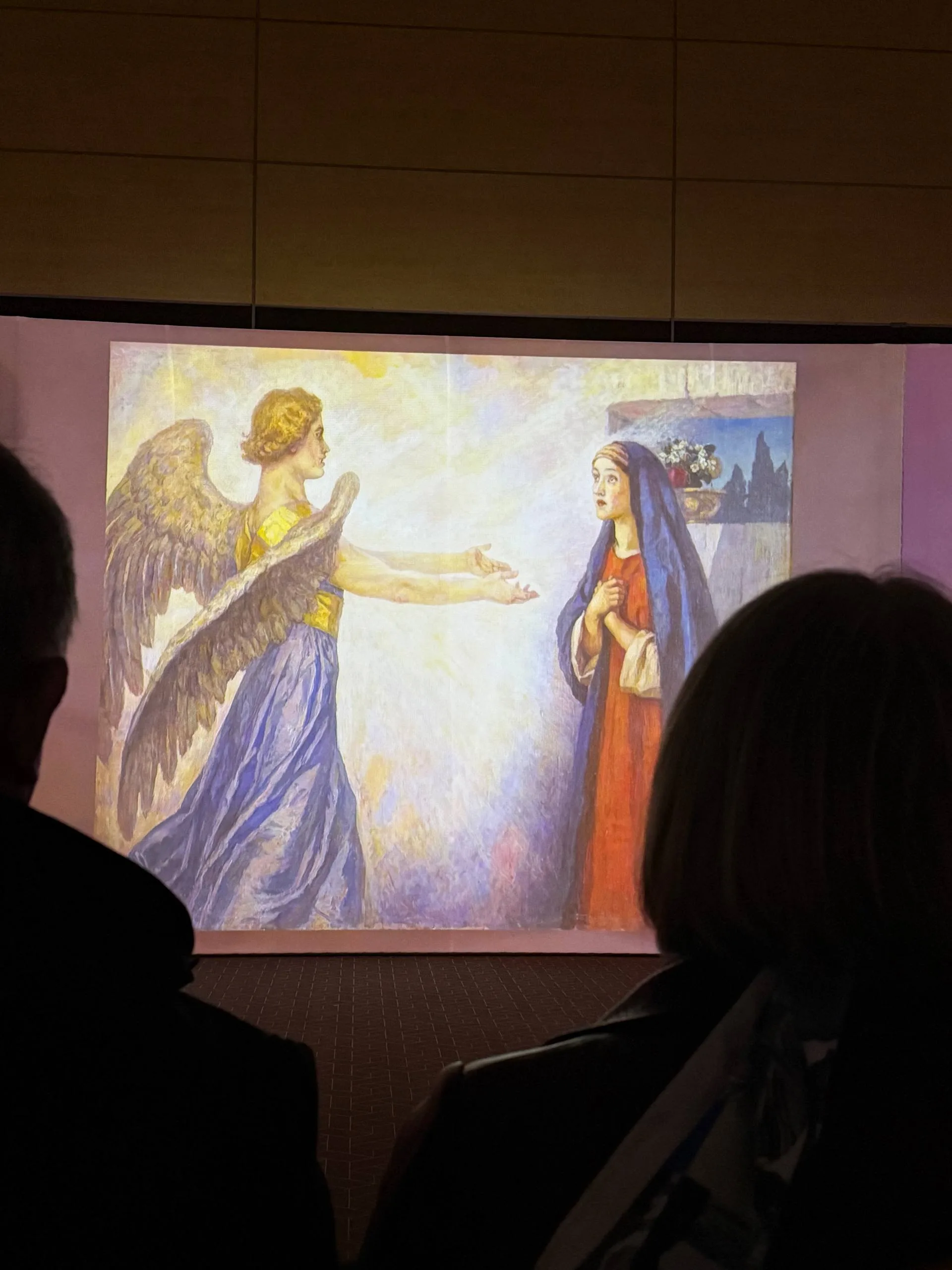 Молодежная группа храма посетила мультимедийную выставку картин В. И. Сурикова